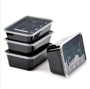 Disposable PP Plastic Takeaway Packaging Food Containers Rectangular Bento Tableware Lunch Box With <b>Lid</b> - Product Image 1