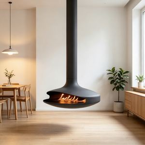 Chimenea Colgante de Bioetanol para Techo <span class=keywords><strong>Tonya</strong></span>, Chimenea Flotante con Llama Real y Sin Humo de 700 mm - Product Image 6