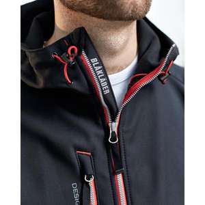 BLAKLADER-Veste Softshell 494925179956S Noir/Rouge-VESTES DE TRAVAIL EAN 7330509471166 VESTES D'HIVER SOFTSHELL ET VESTES REMBOURRÉES - Product Image 5
