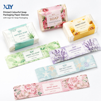 Manchons en papier imprimés XJY colorés avec logo pour l'emballage de savon
