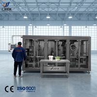 Machine de remplissage et de scellage de gobelets à grande vitesse et capacité personnalisée, 7200 gobelets par heure pour liquides, pâtes et aliments visqueux, approvisionnement direct usine