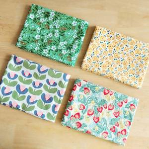 Hochwertiges Baumwoll-Krepp-Geschirrtuch Serviette Individuell Digital Bedruckt Blumenmuster Modern Quadratisch Waschbar für Zuhause - Product Image 3