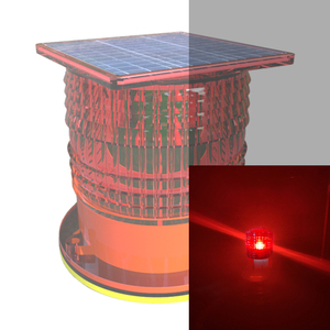 Luz de obstrucción LED roja (alimentada por energía <span class=keywords><strong>solar</strong></span>) L810, luz de navegación de obstáculo de advertencia de avión de baja intensidad constante/intermitente - Product Image 6