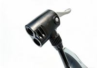 Jinta 100PSI Portable Mini Mountain Bike Manual Air Pump, Compatible with Reversible Presta/Schrader Valves