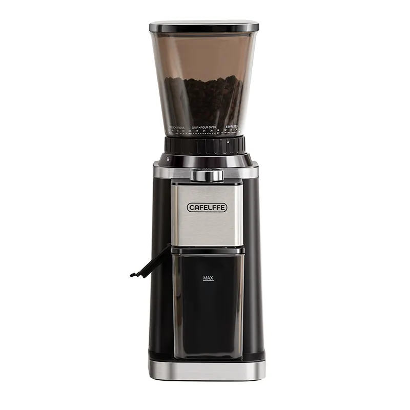 CAFELFFE 2024 new powder stainless steel blade coffee bean grinder electric smart oem electronic coffee grinder machine