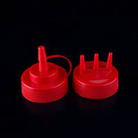 Bouteille de sauce à presser en plastique avec longue pointe fine