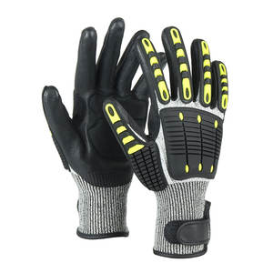 Guantes antideslizantes anticorte de alta calidad, trabajo de seguridad, mecánico Industrial, guantes resistentes a impactos Tpr personalizados - Product Image 1