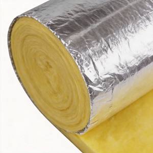 Rouleau de laine de verre en aluminium, directement de l'usine, insonorisant et ignifuge, pour toitures, murs et conduits de bâtiments. - Product Image 2