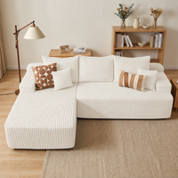 Canapé carré moderne en tissu, design ergonomique, combinaison modulaire, éponge durable, pour appartement familial, hôtel, salon