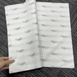 22 gsm White Tissue Paper With Custom Logo Wrapping Paper For Clothes Packaging
