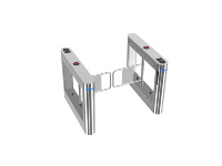 Barrière pivotante automatique haute sécurité, tourniquet piéton intelligent avec reconnaissance faciale et contrôle d'accès