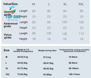 TopOne femmes 3-en-1 ceinture post-partum Shapewear avec contrôle du ventre soutien de l'estomac enveloppement ventre pour le corps sculptant les tondeuses - Product Image 6