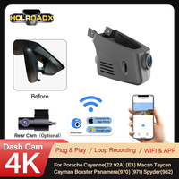Holroadx 4K Videorecorder Dashcam Op Maat Voor Porsche Cayenne/E3 911/992 Taycan 2020-2026 Dubbele Lens 170° WiFi/App 1 Jaar Garantie