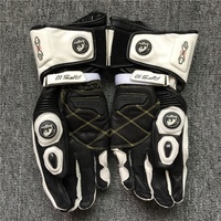 Gants de Moto en Cuir Véritable pour Hommes, Fibre de Carbone, Protection Sécurité, Gants de Motocross Tactiles pour Conduite Extérieure