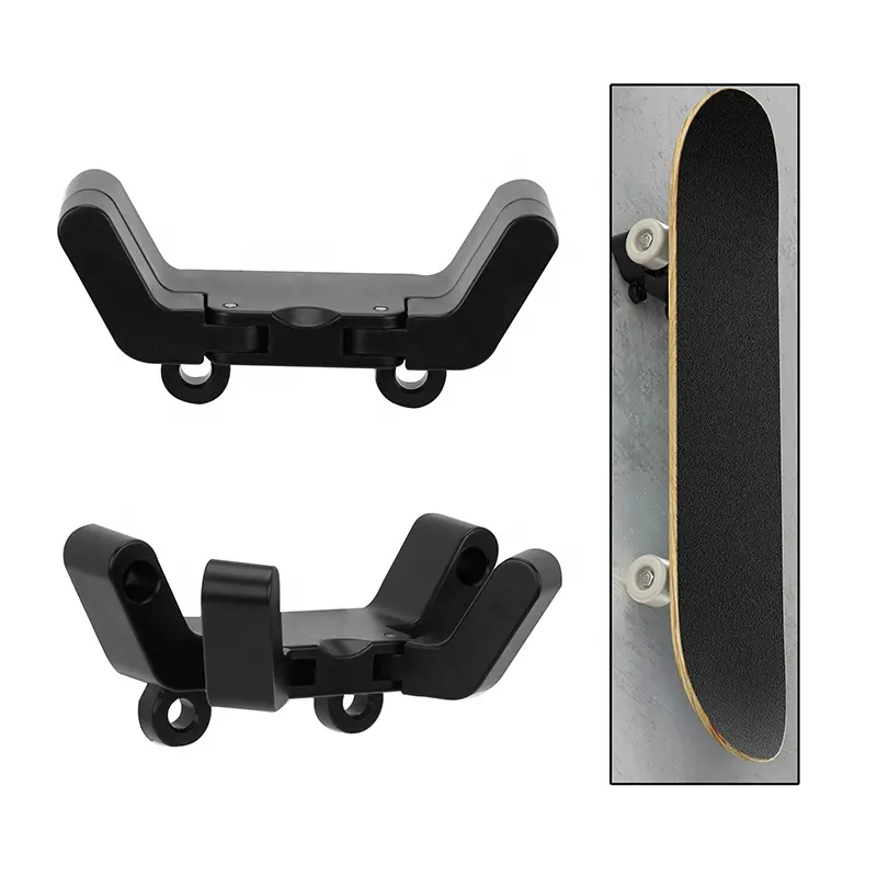 2 Packs Skateboard Wall Mount Hanger Opvouwbaar Skateboard Rack Voor Skateboard En Longboard Opslag En Display