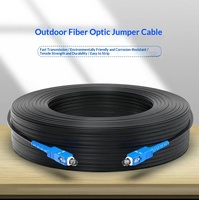 Câble de branchement extérieur FTTH de qualité opérateur SC-SC pré-terminé, cordon de brassage fibre optique monomode 1 fibre 3 fils en acier