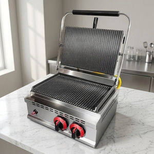 <span class=keywords><strong>Grill</strong></span> <span class=keywords><strong>Panini</strong></span> Commercial Professionnel au Gaz Haute Performance, Presse <span class=keywords><strong>Panini</strong></span> à Plaque de Cuisson au Gaz - Product Image 5