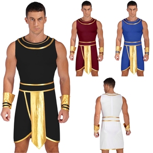 Disfraz de Egipto Antiguo para hombre, traje de rol para adultos, disfraz de fiesta de disfraces de Halloween con puños para fiesta temática, cosplay - Product Image 1