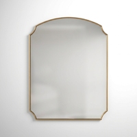 Miroir de salle de bain mural haut de gamme de style mid-century fabriqué en usine