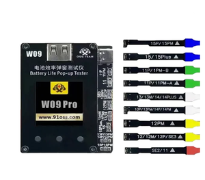 Testeur de fenêtre pop-up d'efficacité de la batterie OSS W09 Pro V3 pour iPhone 11/15/15PM – Outil de réparation et de réinitialisation des données de santé de la batterie du téléphone - Product Image 4