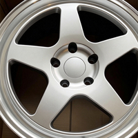 Jantes concaves à rebord échelonné de 17, 18 et 19 pouces, 5x100 5x114.3, style KNP, en alliage d'aluminium forgé, pour voitures de performance JDM