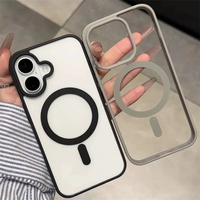 Coques transparentes pour iPhone 17 16 13 12 11 Pro Max Mini, coque magnétique pour iPhone Air 15 14 Pro Max 16 Plus