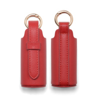 Porte-rouge à lèvres et petits bijoux, sac de rangement pour gloss et baume à lèvres avec mousqueton, pochette portable en cuir PU