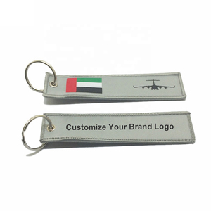 Bán Buôn Nhà Máy Tùy Chỉnh Máy Bay Xe Xe Máy Trang Trí Khuyến Mại Vải Thêu Dệt Nhãn Keychain Key Máy Bay Phản Lực Thẻ - Product Image 4