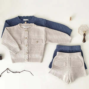 Ins2024 ropa de invierno para bebés durante el traje de primavera y otoño nuevo suéter privado para bebés Chaquetas de punto <span class=keywords><strong>Joker</strong></span> - Product Image 3