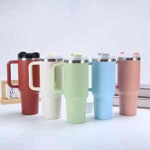 Gobelet de voyage H2.0 avec poignée, 30 oz, double paroi, couvercle, paille, antidérapant, OEM ODM, marque personnalisée - Product Image 5