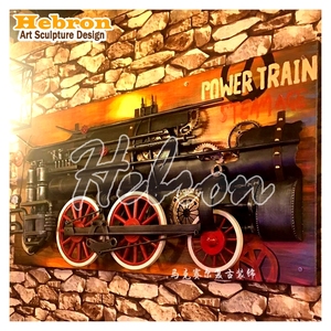 Póster Lenticular 3D de Motocicleta Harley Retro, Estilo Steampunk de <span class=keywords><strong>Spiderman</strong></span>, Escultura Metálica para Montar en la Pared, Tren de Vapor, Mural 3D - Product Image 3