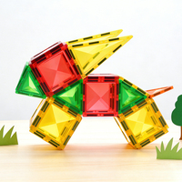 Blocs magnétiques pour tout-petits, ensemble de tuiles magnétiques de base - Indispensables en classe, jouets STEM pour enfants de 3 ans et plus