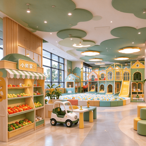 Custom Parent Child Restaurant Interior Design Kids Restaurant Furniture Family Dining Store <b>Fixtures</b> - Product Image 1