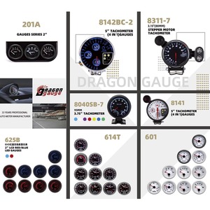 Dragon Gauge 60Mm Universal Digital Auto Turbo- Boost Máy Đo Hiển Thị Con Trỏ Kpa Động Cơ Bước (6211) - Product Image 4