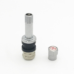 Repuestos para Motocicletas, Válvula de Neumático sin Cámara, Cromada, Empotrada, de Aleación de Zinc Plateada, Alta Calidad, TR43E TR48E Sanzhaoda - Product Image 5