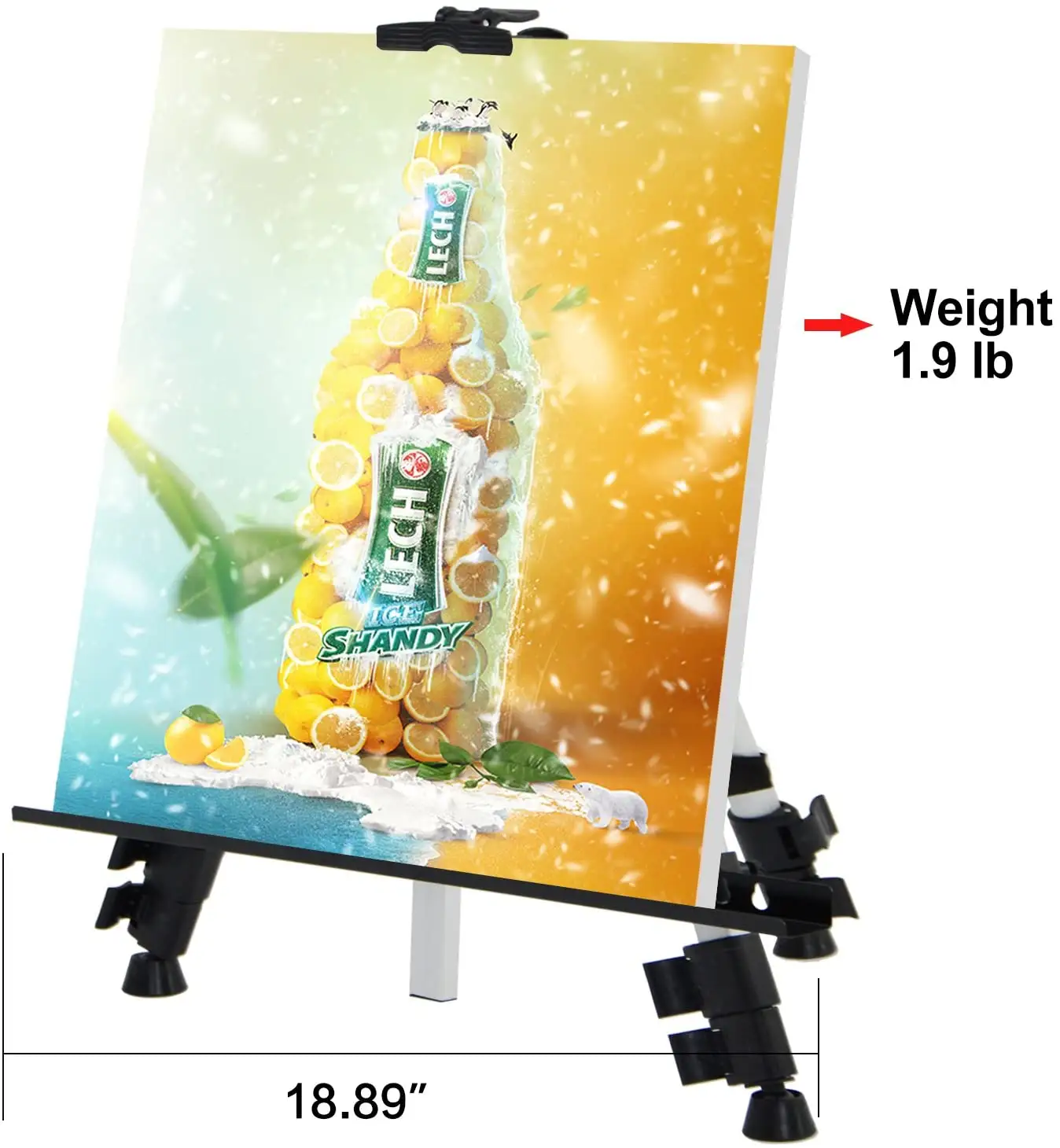 66 дюймов мольберт стенд алюминиевый мольберт художника Штатив для приготовления пищи на воздухе картина дисплей с сумкой для переноски