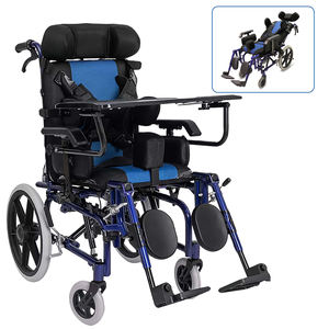 Fauteuil roulant pédiatrique avec inclinaison et inclinaison besoins spéciaux fauteuil roulant manuel - Product Image 1