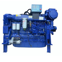 Offre Spéciale bas prix chinois démarrage électrique pêche cargo bateau intérieur 400hp moteur marin WD12 avec boîte de vitesses