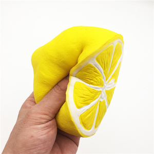 10CM Simulation Fruit Lemon PU Soft Squishy <b>Ball</b> Adults Kids Decompression <b>Squeeze</b> Toys Slow Rebound Sensory Fidget Toy Gift - Product Image 4