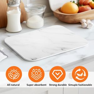 New Hard Diatomite Eco-Friendly Quick Drying Absorbent <b>Kitchen</b> Counter Mats for Faucet Dish Drying Tray 30x40cm - Product Image 3
