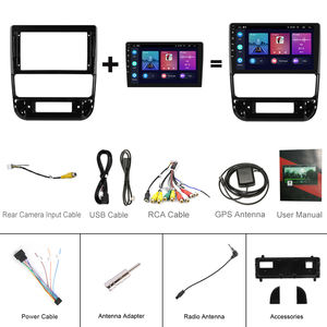 Podofo Android 9 pouces autoradio pour <span class=keywords><strong>Peugeot</strong></span> <span class=keywords><strong>406</strong></span> 1999-2004 (conduite à gauche) Carplay Android Auto GPS RDS HIFI prise en charge caméra AHD - Product Image 6