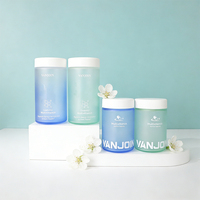 Bouteilles à large ouverture translucides givrées de 150 ml et 180 ml, contenants pour vitamines gommeuses, compléments alimentaires, avec bouchon à sécurité enfant