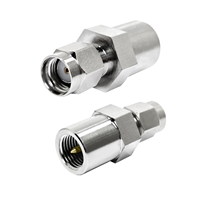 Connecteurs d'usine FME mâle vers RP SMA, connecteur RF droit, adaptateur de câble coaxial FME/SMA, connecteurs en stock