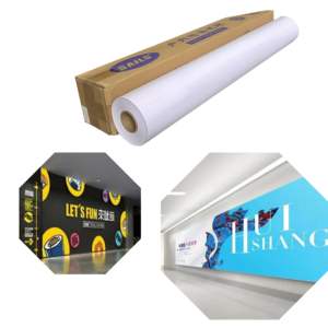 Pegamento blanco brillante extraíble vinilo papel pegatinas rollo Eco solvente PVC autoadhesivo vinilo película póster materiales de impresión - Product Image 1