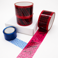 Ruban de sécurité VOID OPEN pour cartons, anti-effraction, avec motif fraise, en stock
