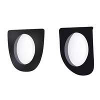 Coques de protection pour caméra avant/arrière de voiture de sport, type adhésif en PVC pour Tesla Model Y Juniper/Model YL 2021-2023
