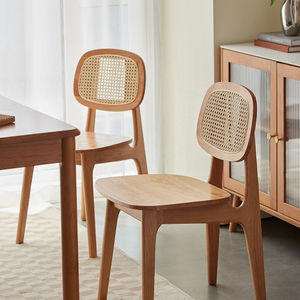 K9121 New Style Natural <strong>Rattan</strong> Meeting Cafe <strong>Chair</strong> Cherry Wood Dinning Restaurant <strong>Rattan</strong> Dinning <strong>Chair</strong> - Product Image 1