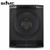Çin Hoparlör Üreticisi 15 İnç Aktif Subwoofer Hoparlörler 1000w Güç Amplifikatör Modüllü Subwoofer Hoparlör Amplifikatör Seti