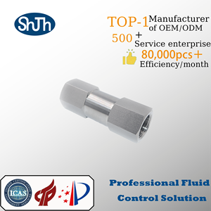 SHJH-LOK 316SS สกรูสองทาง npt/bspp/bspt <span class=keywords><strong>เช็ค</strong></span>วาล์วนิรภัยแบบเกลียวทางเดียวมีสื่อแก๊ส ANSI ASTM API BS EN - Product Image 2