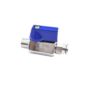 Vanne à bille en acier inoxydable 1/2 po 304 PN63, vanne de régulation de gaz filetée manuelle - Product Image 3